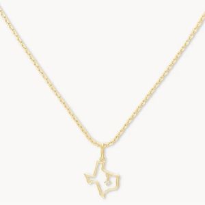 Kendra Scott Texas Charm Necklace in 18k
Yellow Gold Vermeil